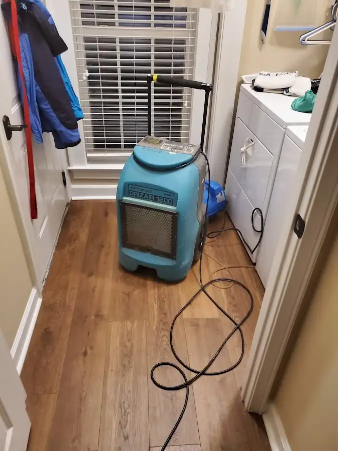Commercial dehumidifier deployed for Flood Damage Cleanup in Los Osos